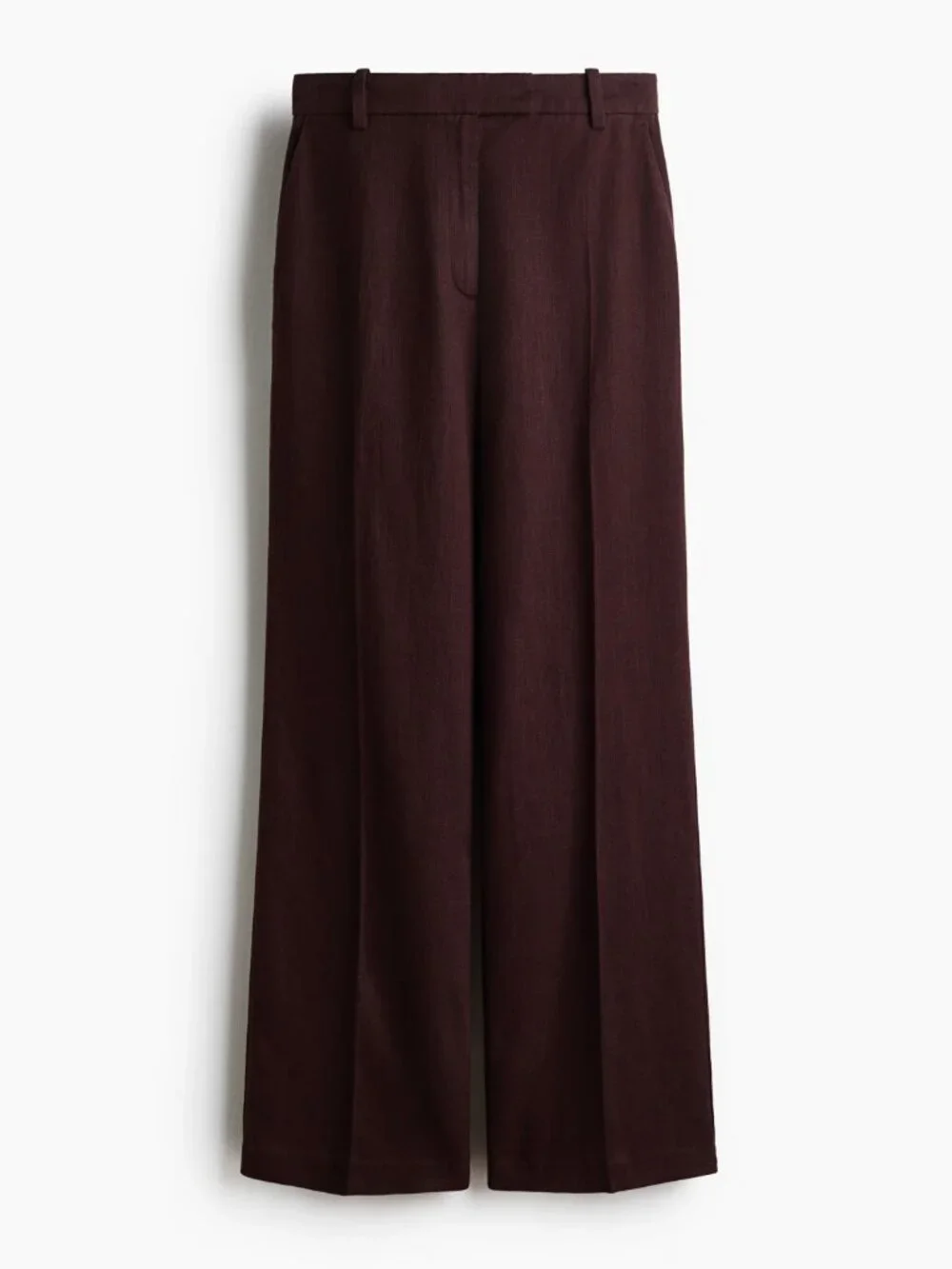 H&M Linen-Blend  Brown Pants - Size 12 - BRAND NEW